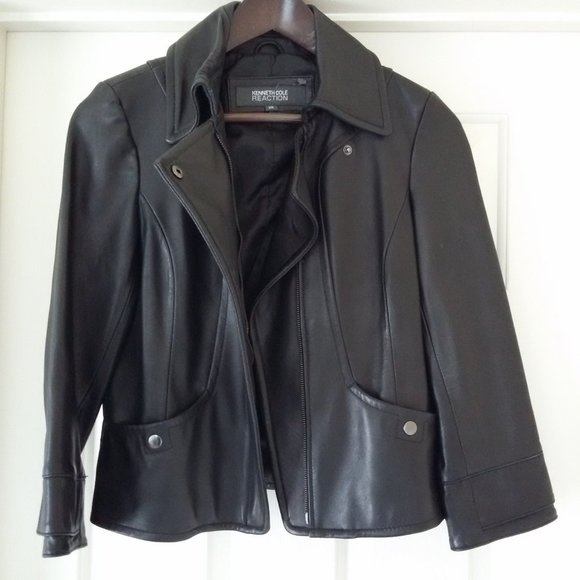 Kenneth Cole Reaction Leather Jacket - Picture 1 of 6